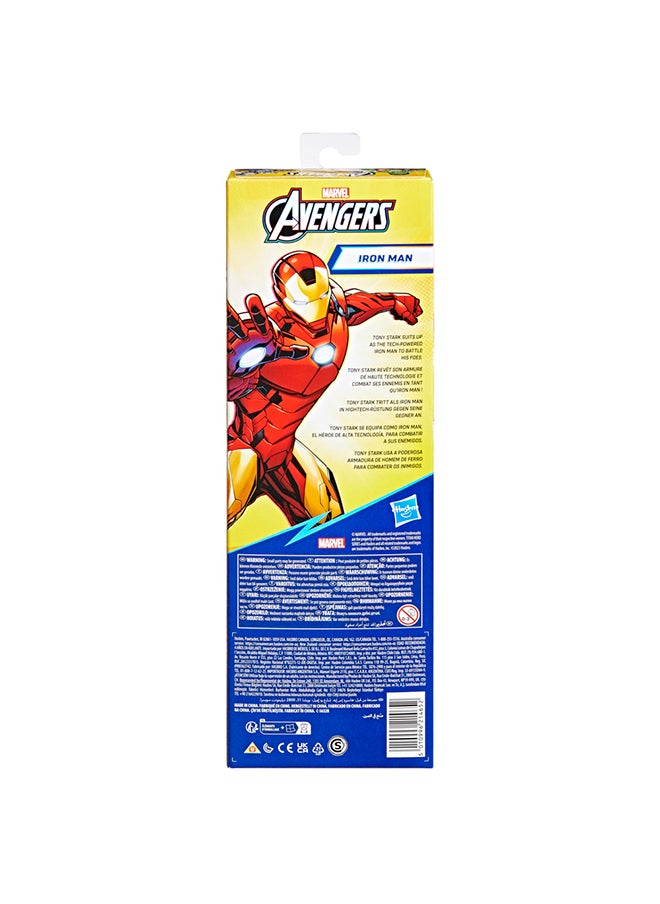 MARVEL - Marvel Avengers Titan Hero Series Iron Man Action Figure, 12-Inch, Avengers Toys for Kids Ages 4 and Up - Image 1