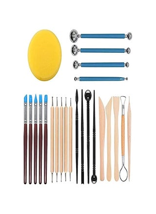 Clay Sculpting Tools and Accessories, Pottery Clay Engraving Tools for Kids and Adults, 25 Pcs Polymer Clay Tools Kit with a Storage Package to Handmade Art DIY, Shaping, Modeling and Embossing - pzsku/Z3E892499F725B7324021Z/45/_/1688928930/e39e996d-52ab-4751-8263-f74c1100688b