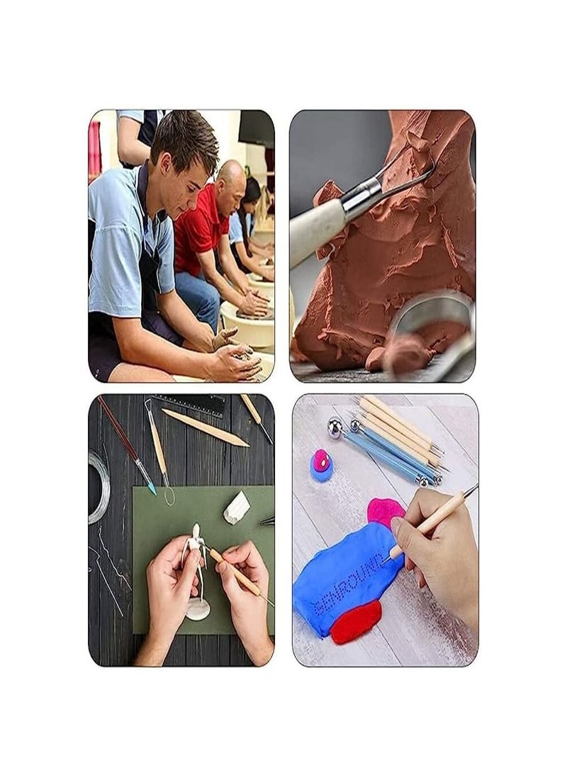 Smart Clay Sculpting Tools and Accessories, Pottery Clay Engraving Tools for Kids and Adults, 25 Pcs Polymer Clay Tools Kit with a Storage Package to Handmade Art DIY, Shaping, Modeling and Embossing  - Image 5
