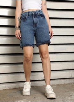 HIGH STAR Women indigo 1 Shorts  - Image 3