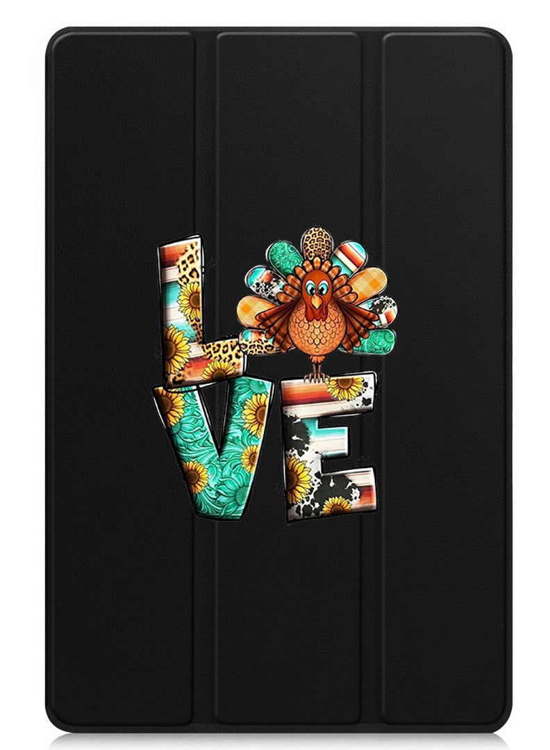 Theodor Protective Flip Case For Apple iPad Pro 11 (2024) With Trifold Stand Auto Wake Sleep Shockproof Cover Love - Image 1