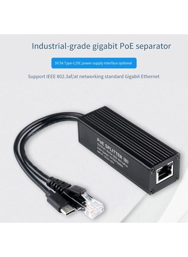 محول مقسم جيجابت إيثرنت 5 فولت 5 أمبير مخرج للكاميرا ونقطة الوصول وهاتف VoIP - Image 4