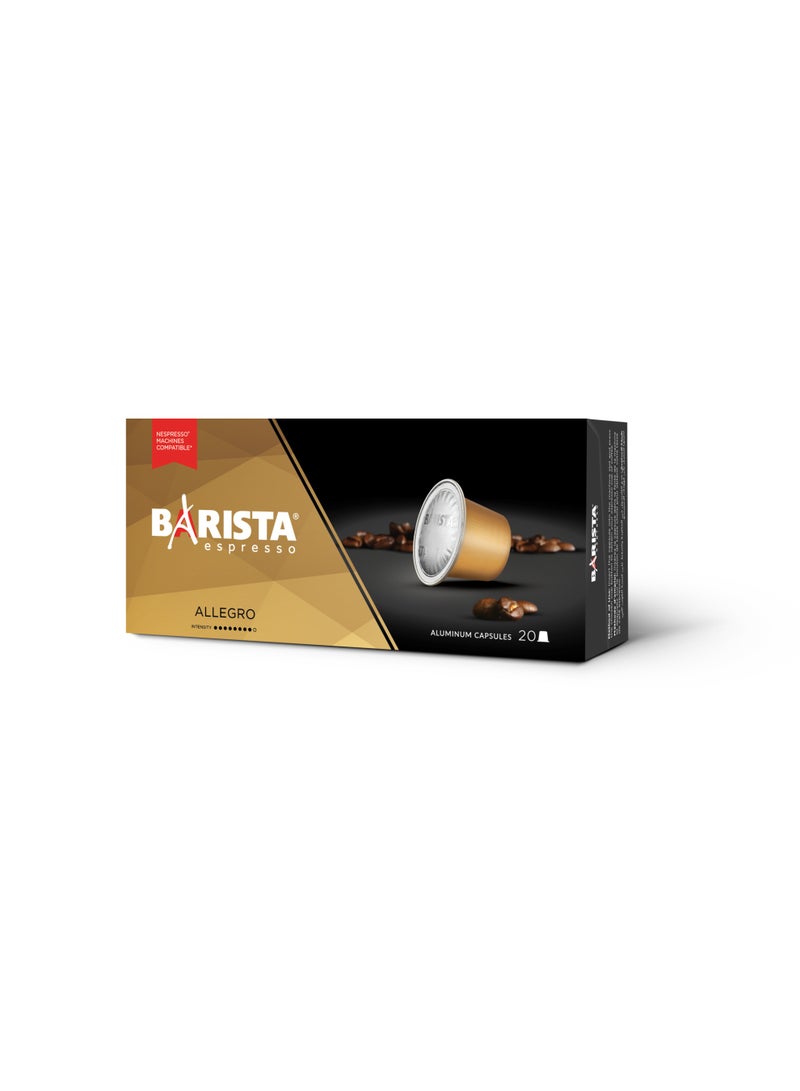 Barista Capsules Allegro 20x6g