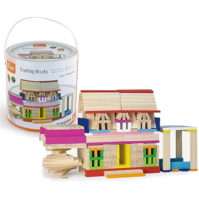 509569 TOYS - HOLZBAUSTEINE - FANTASY - 250 STÜCK - Image 1