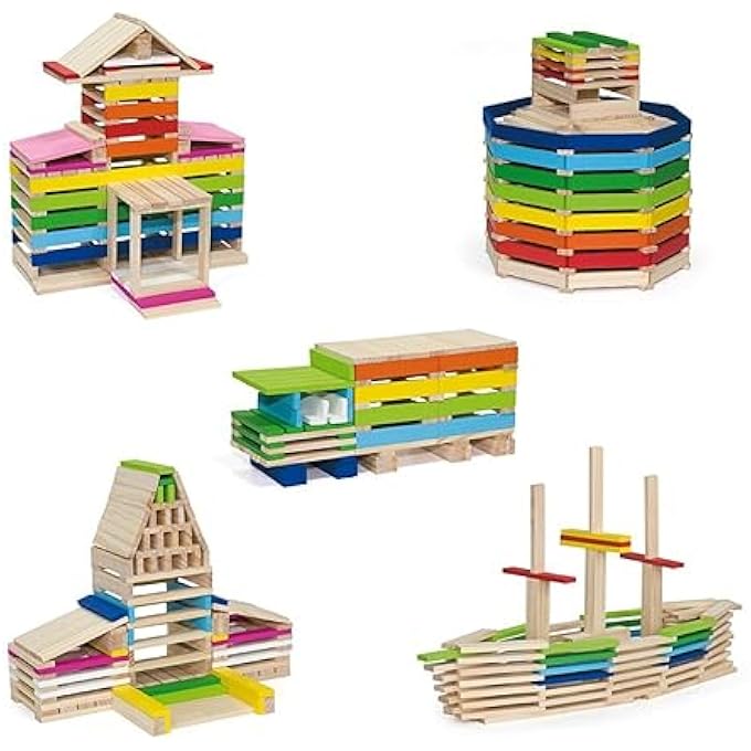 509569 TOYS - HOLZBAUSTEINE - FANTASY - 250 STÜCK - Image 5