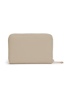 TOMMY HILFIGER Women's Chic Th Monogram Medium Zip-Around Wallet - Faux Leather, Beige  - Image 2