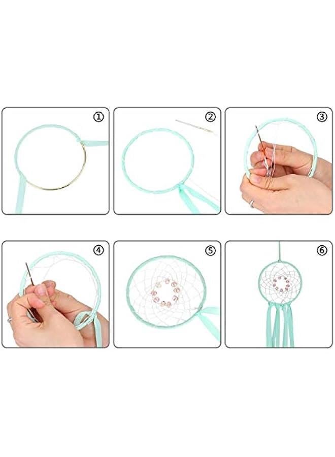 Metal Hoops Set of 10 Craft Rings Metal Rings for Dream Catcher - Silver (Matte Silver)  - Image 4