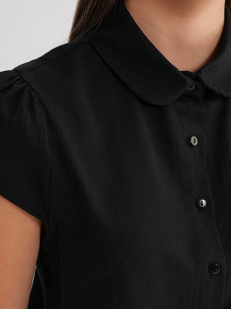 Mixray Black Mixray Slim Fit Poplin Shirt for Women | Best Price UAE