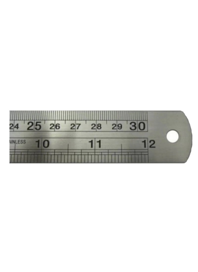 FIS FIS Steel Ruler 12inches / 30cm 