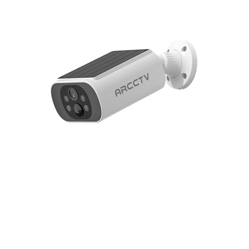 ARCCTV Solar Security Cameras Wireless Outdoor, Add on C3 Base, No Subscription 2K Cameras for Home Security Camera System, Continuous Power, Color Night Vision, PIR Sensor, IP65 Waterproof - Image 1