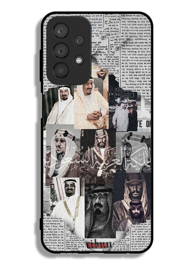 Tolwak Samsung Galaxy A23 4G Protective Case Cover Saudi Kings In News Paper - Image 1