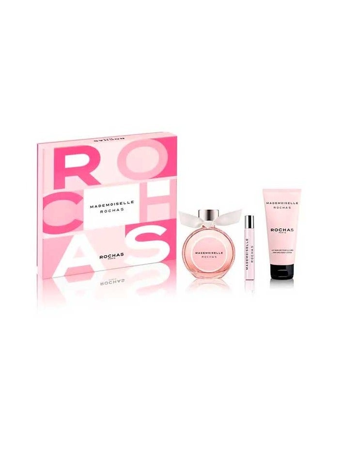 ROCHAS SET ROCHAS MADEMOISELLE  EDP 90ML + EDP 7.5ML + B.LOTION 100ML