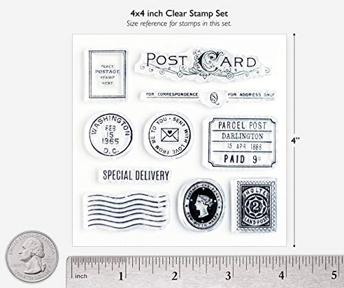 Wintertime Crafts Special Delivery Clear Stamps 4x4 inch by Wintertime Crafts for Scrapbooking, Art Journals and Letter Writing, Postcard and Postage Stamps - Image 3