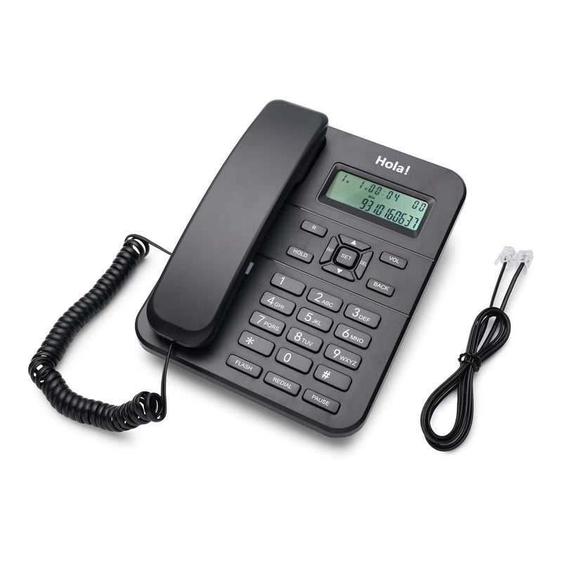 HOLA TF 310 Caller Id Corded Landline Phone with CLI and Incoming and Outgoing Call List for Direct Dialing - Image 4