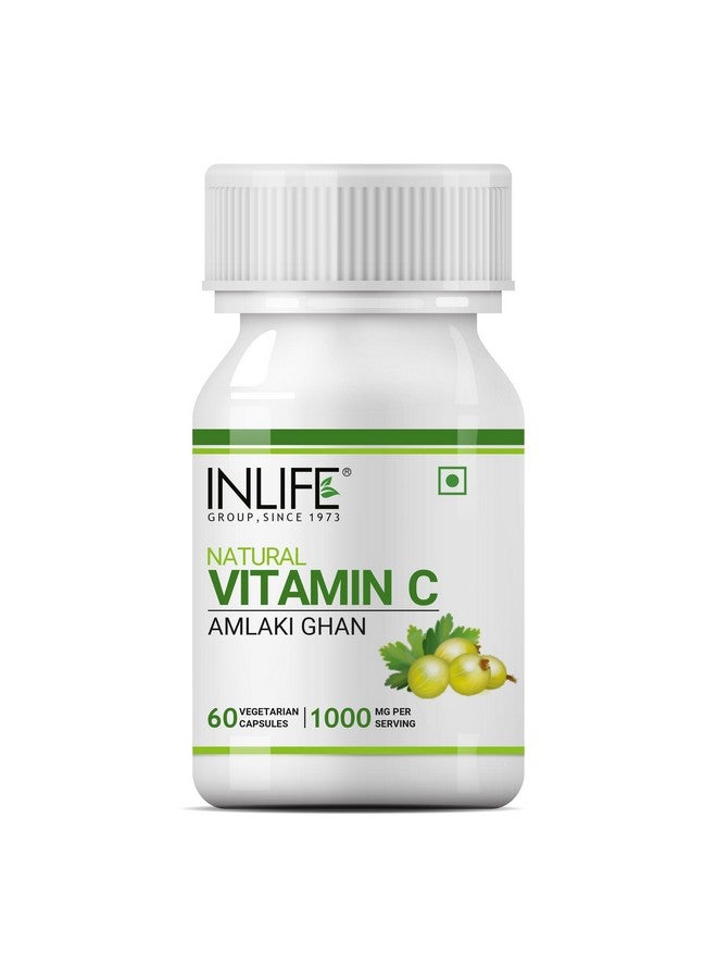 INLIFE Natural Vitamin C Amla Extract Supplement | Immunity, Overall Wellness for Men and Women - 60 Vegetarian Capsules (Pack of 1, 60) - Image 1
