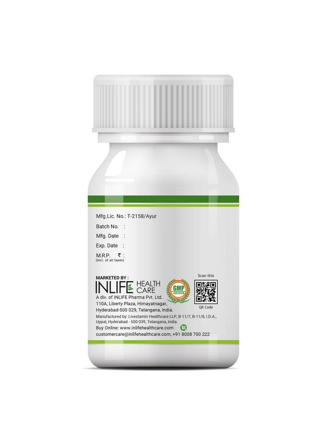 INLIFE Natural Vitamin C Amla Extract Supplement | Immunity, Overall Wellness for Men and Women - 60 Vegetarian Capsules (Pack of 1, 60) - Image 4