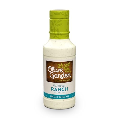 Olive Garden Parmesan Ranch Dressing and Dip 16 fl oz Made with Buttermilk and Parmesan Cheese Perfect Dipping Sauce Chicken Marinade Sandwich Spread or Salad Dressing - Image 1