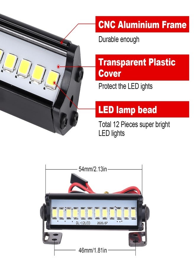 Hobbypark RC Crawler LED Light Bar Kit Roof Spotlight Dome Light Simulation for Traxxas TRX-4 Trx4 Axial SCX10 90046 RC4WD D90 KM2 - Image 2
