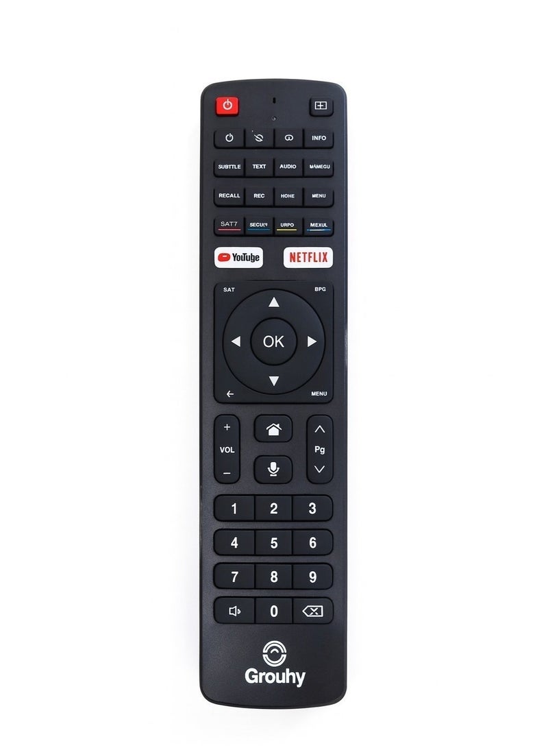 جروهي تلفزيون جروهي سمارت، عالي الدقة، LED، مقاس 32 بوصة بدون إطار مع رسيفر مدمج - GLD32SDV2 - Image 4