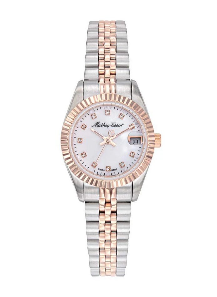 ماثي-تيسوت Mathy II Quartz White Dial Ladies Watch D710RA 