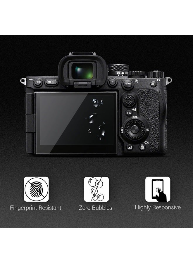 (3 عبوات) واقي شاشة a7R V - زجاج مقسى بسمك 0.25 مم وصلابة 9H لكاميرا سوني A7R5/A7R V/A7RV/Alpha 7R V/Alpha a7 RV/A7 RV الرقمية