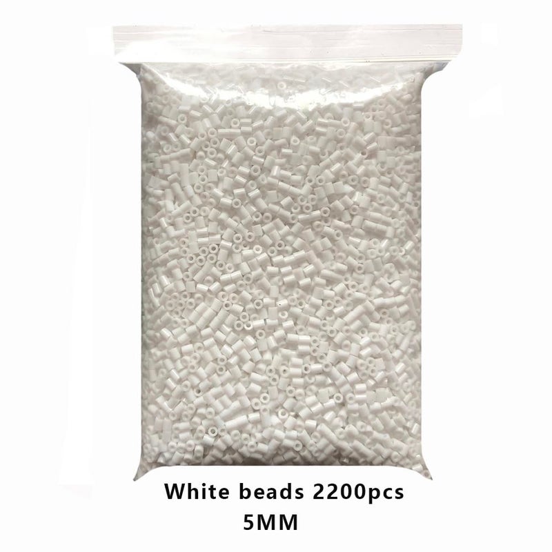 ZLLBTMO 5MM White 2200pcs and Black 2200pcs Iron Beads Fuse Beads for Crafts,Handmade Decor DIY Make - Image 3