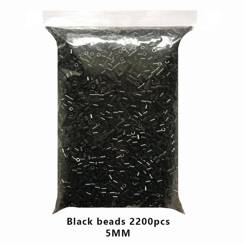 ZLLBTMO 5MM White 2200pcs and Black 2200pcs Iron Beads Fuse Beads for Crafts,Handmade Decor DIY Make - Image 2