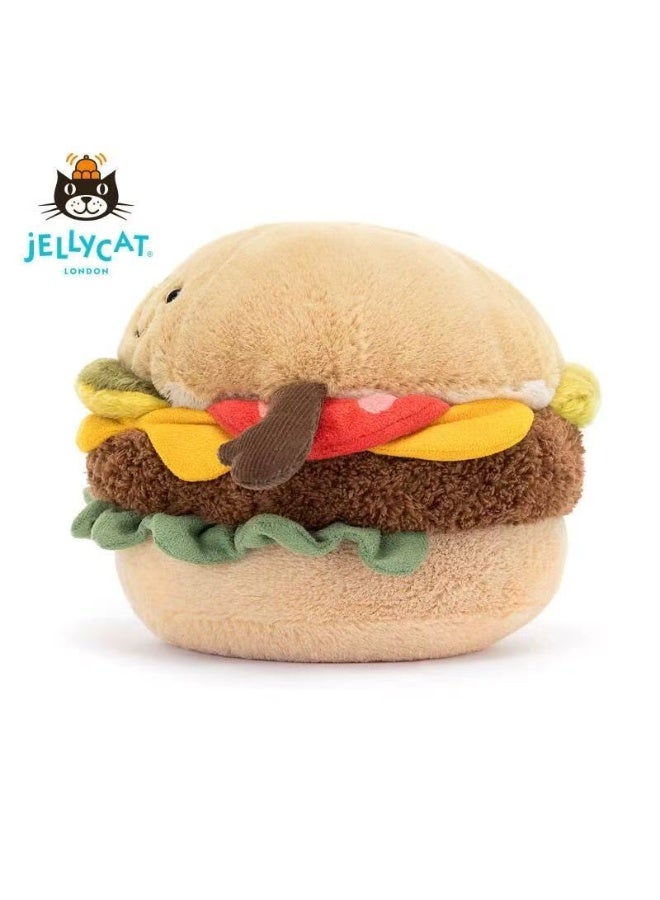Jellycat Hamburg Cute Doll Children's Comfort Toy Plush Doll Gift Birthday Gift - Image 3