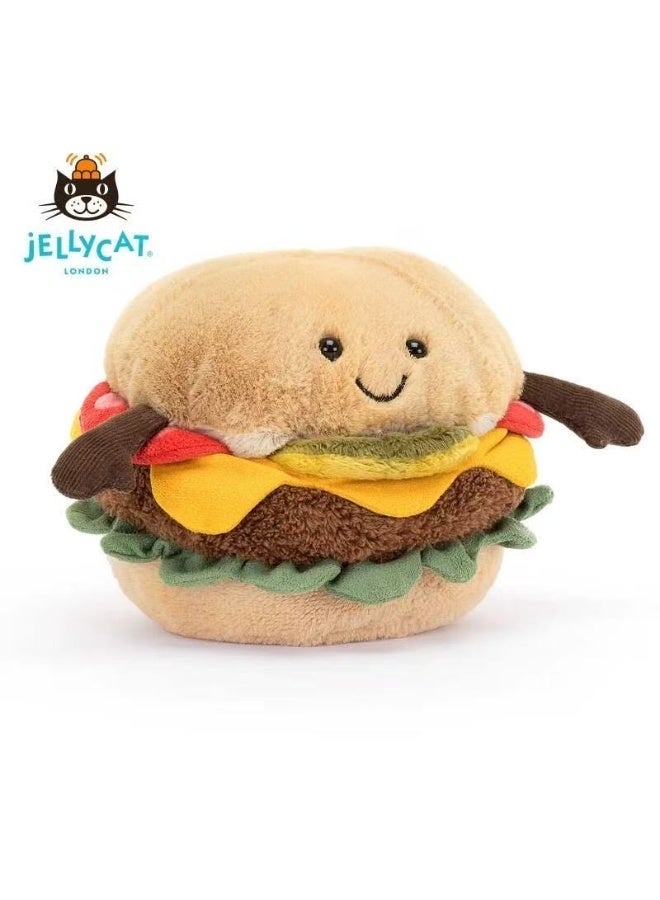 Jellycat Hamburg Cute Doll Children's Comfort Toy Plush Doll Gift Birthday Gift - Image 2