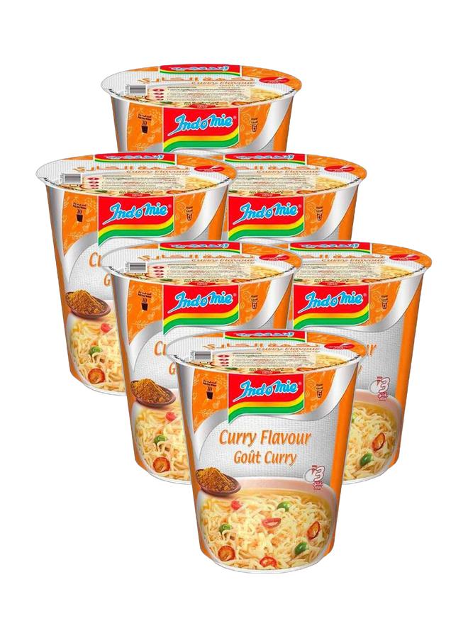 Indomie Instant Noodles Cup Curry Flavour, 60 g, Bundle of 6 - Image 1