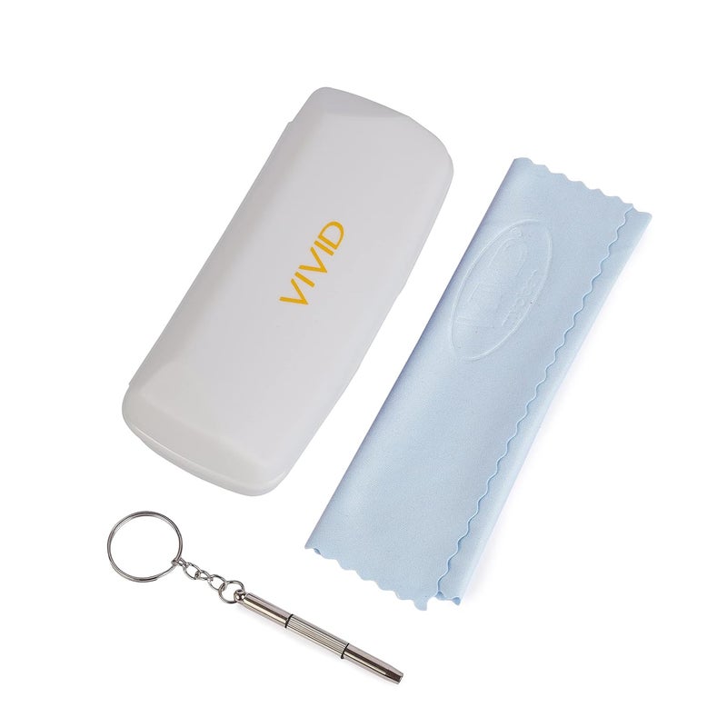 Vivid حافظة نظارات شمسية خفيفة الوزن للبالغين من VIVID للرجال والنساء | حماية النظارات | بلاستيك | | إغلاق - زر - Image 1