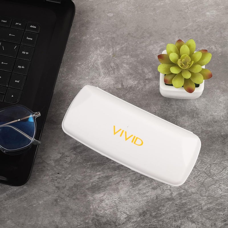 Vivid حافظة نظارات شمسية خفيفة الوزن للبالغين من VIVID للرجال والنساء | حماية النظارات | بلاستيك | | إغلاق - زر - Image 5