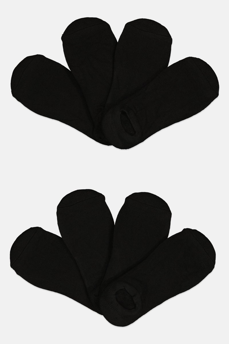 Ben Sherman Men 8 Pairs Brand Logo No Show Cut Socks, Black  - Image 1