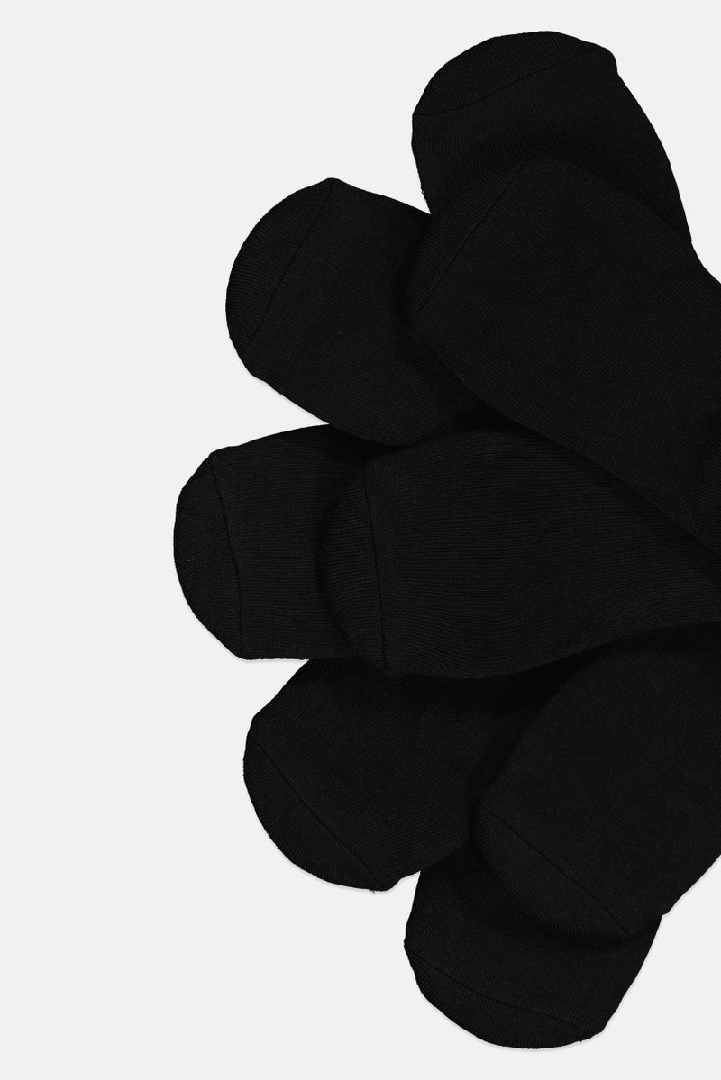 Ben Sherman Men 8 Pairs Brand Logo No Show Cut Socks, Black  - Image 3