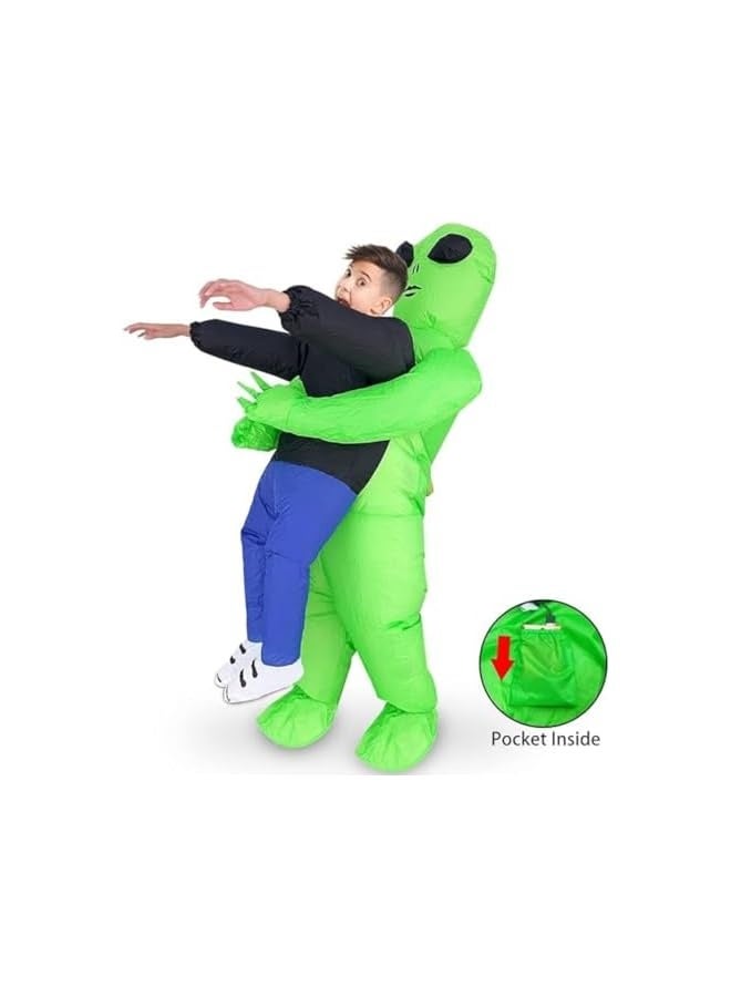 Inflatable Alien Costume for Kids, Funny Inflatable  Costumes Blow Up Alien Costume for , Party - Image 4