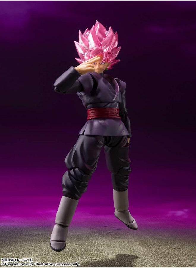 Tamashii Nations - Dragon Ball Super S.H.Figuarts Goku Black Super Saiyan Rose 5.5” Collectible Figure - Image 1