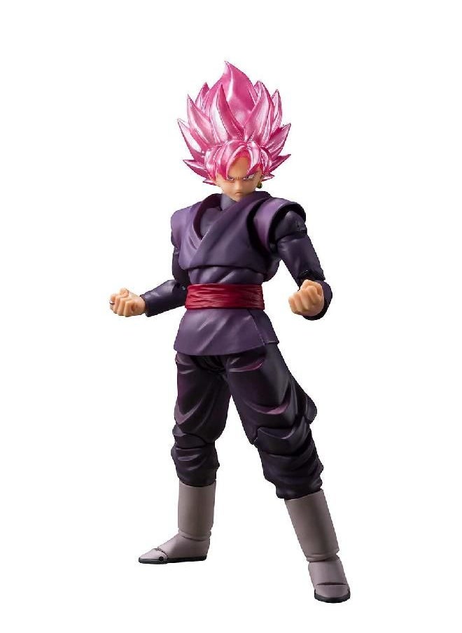 Tamashii Nations - Dragon Ball Super S.H.Figuarts Goku Black Super Saiyan Rose 5.5” Collectible Figure - Image 1