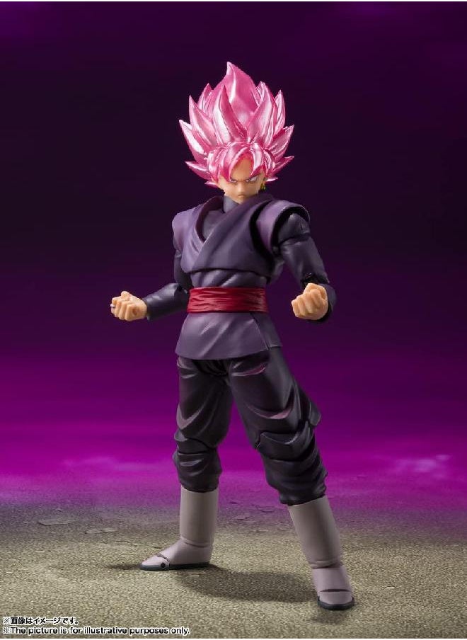 Tamashii Nations - Dragon Ball Super S.H.Figuarts Goku Black Super Saiyan Rose 5.5” Collectible Figure - Image 1