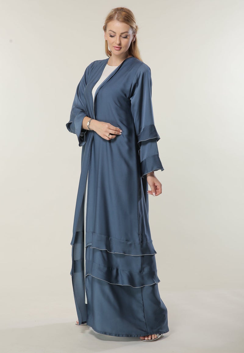 Moistreet Casual Flared Sleeve Abaya - Image 1