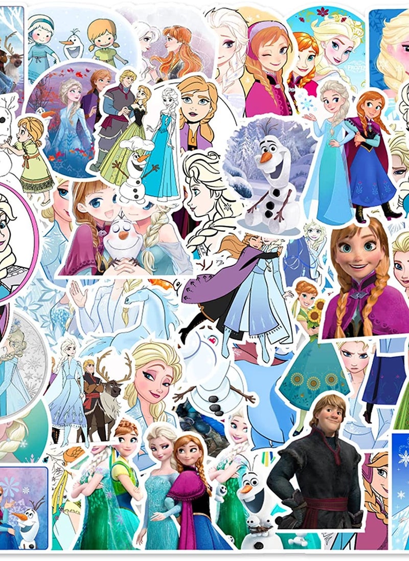 Inder Elsa Stickers 50PCS Cartoon Movie Frozen Stickers Waterproof Vinyl Anime Decals for Laptop  - Image 4