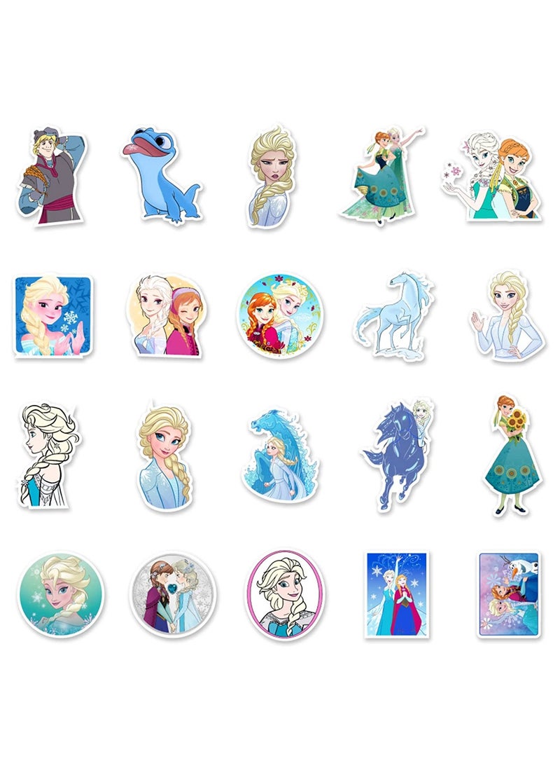 Inder Elsa Stickers 50PCS Cartoon Movie Frozen Stickers Waterproof Vinyl Anime Decals for Laptop  - Image 3