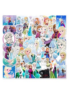 Inder Elsa Stickers 50PCS Cartoon Movie Frozen Stickers Waterproof Vinyl Anime Decals for Laptop  - Image 1