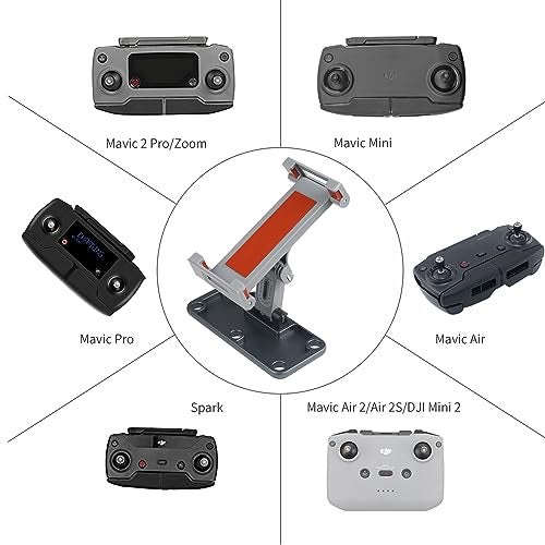Hanatora 4.7-12.9 Inch Tablet Holder Mount for DJI Mavic Mini,Mini SE,Mavic 2 Pro/Zoom,Spark,Mavic Air/Pro Platinum Remote Controller, Aluminum Phone Accessories - Image 4