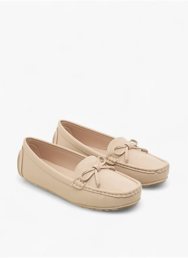 لو كونفورت Bow Accent Slip-On Loafers