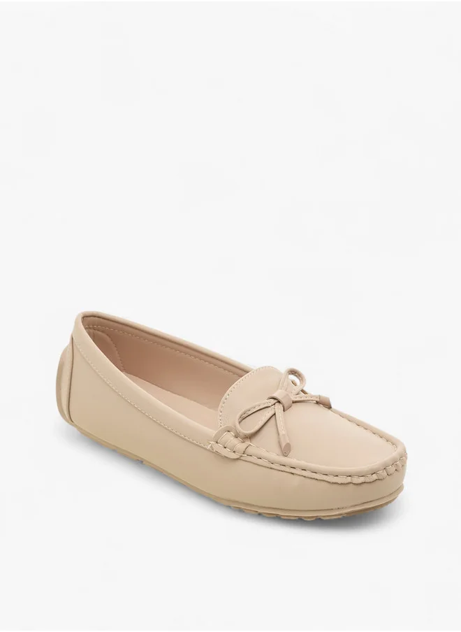 لو كونفورت Bow Accent Slip-On Loafers