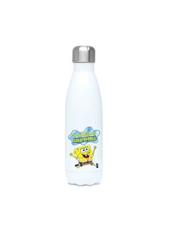 Spongebob Water bottle flask water bottle for kids Insulated Water Container Stainless Steel & Vacuum kids flask Leak Proof Flex Cap Sports Sublimation Water Bottle 17 OZ
