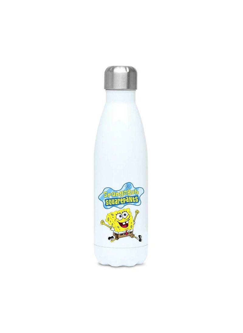 MEC - Spongebob Water bottle flask water bottle for kids Insulated Water Container Stainless Steel & Vacuum kids flask Leak Proof Flex Cap Sports Sublimation Water Bottle 17 OZ - Image 1