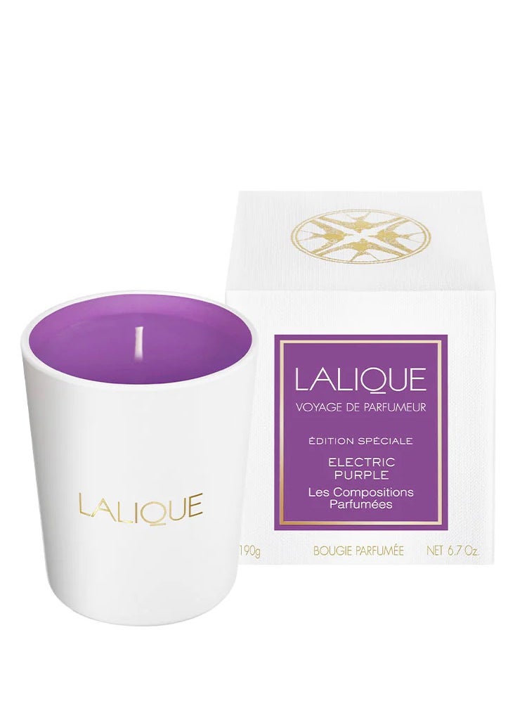 LALIQUE - Lalique Candle 190g Electric Purple - Image 1