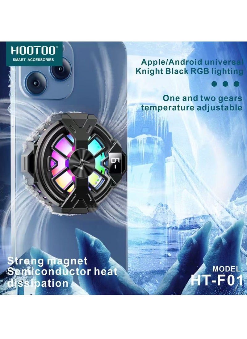 HooToo MagSafe Phone Cooler, Mobile Cooling Fan for Gamers, Noise-Free Phone Cooler with Semiconductor Chip Cooling Fans  - Image 2