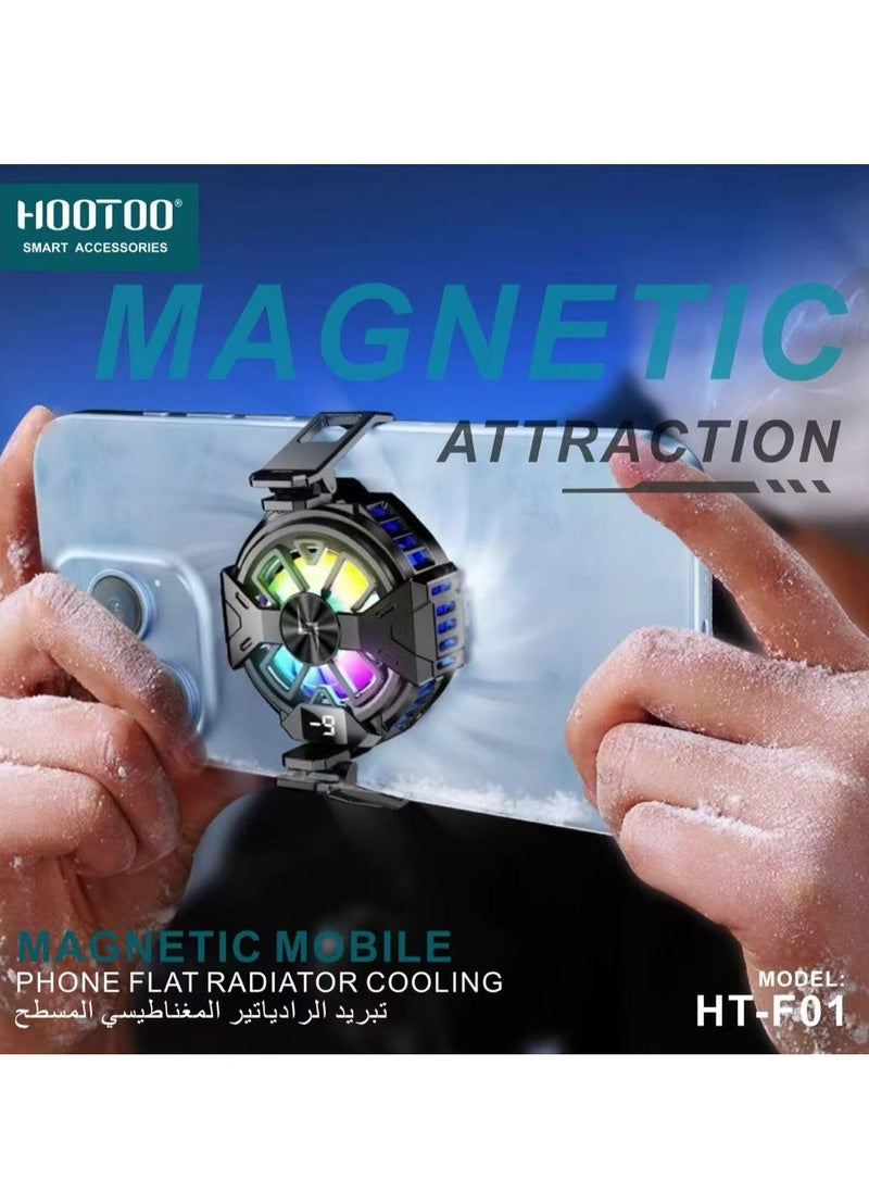 HooToo MagSafe Phone Cooler, Mobile Cooling Fan for Gamers, Noise-Free Phone Cooler with Semiconductor Chip Cooling Fans  - Image 3